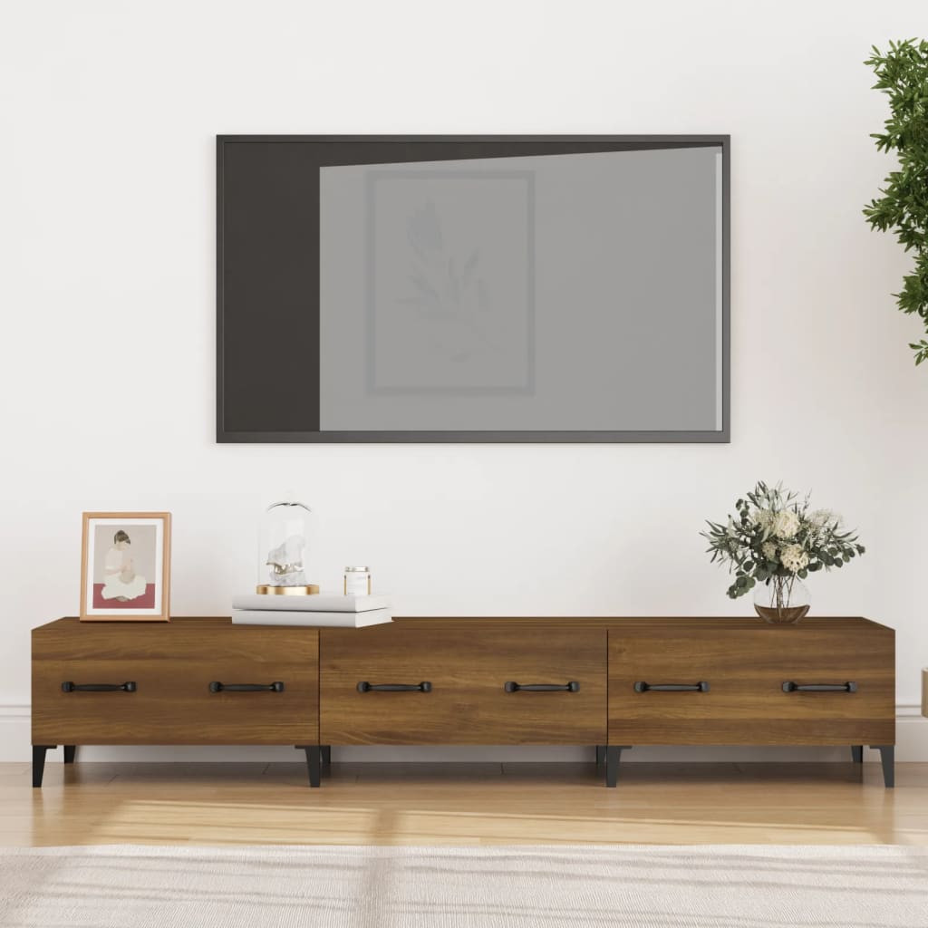 vidaXL TV-Schrank Braun Eichen-Optik 150x34,5x30 cm Holzwerkstoff