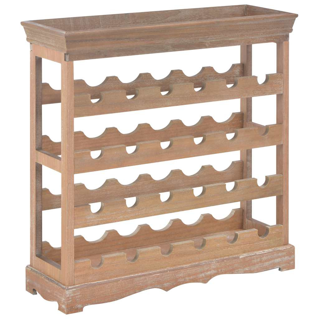 vidaXL Weinschrank Braun 70 x 22,5 x 70,5 cm MDF