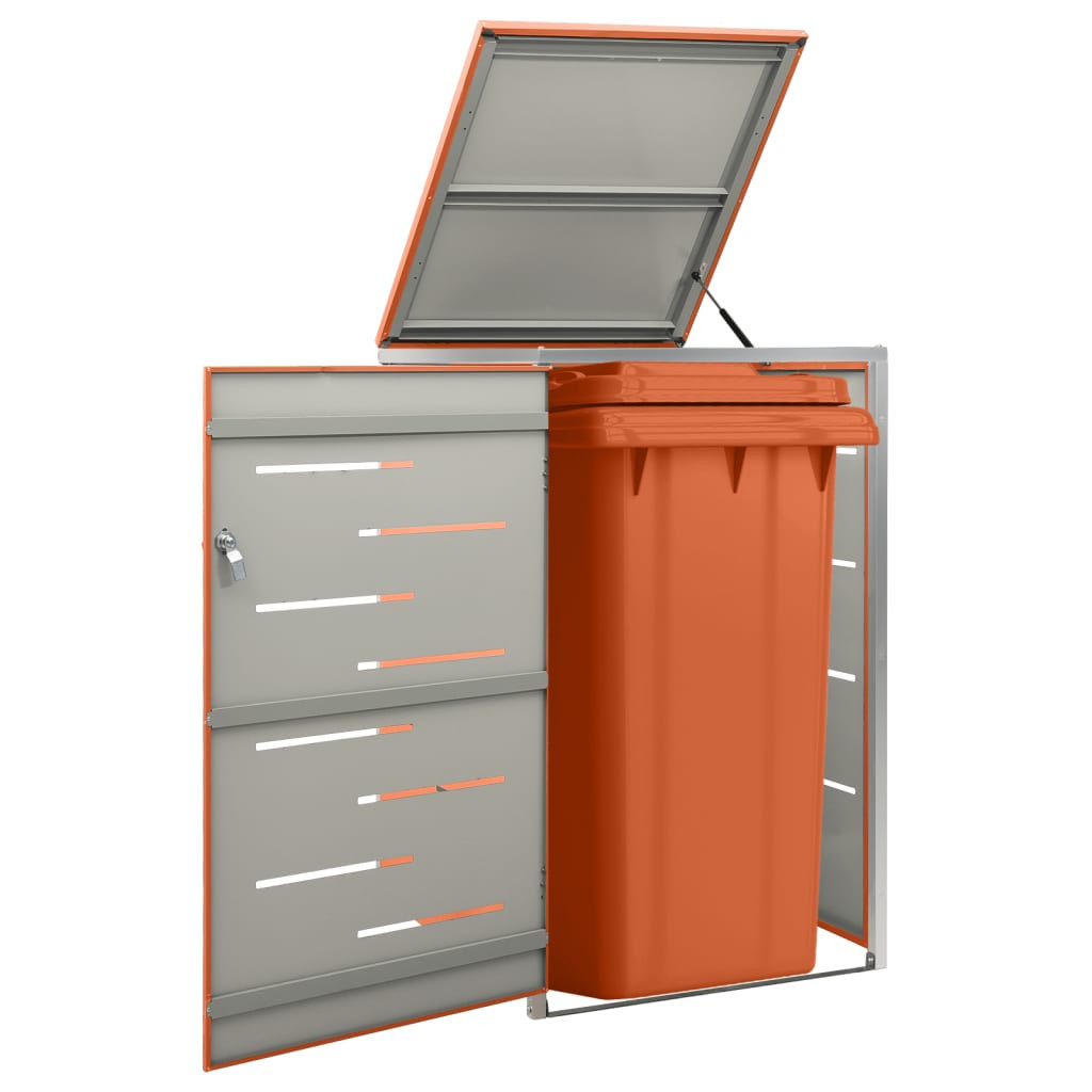 vidaXL Mülltonnenbox für 1 Tonne 69x77,5x115 cm Edelstahl