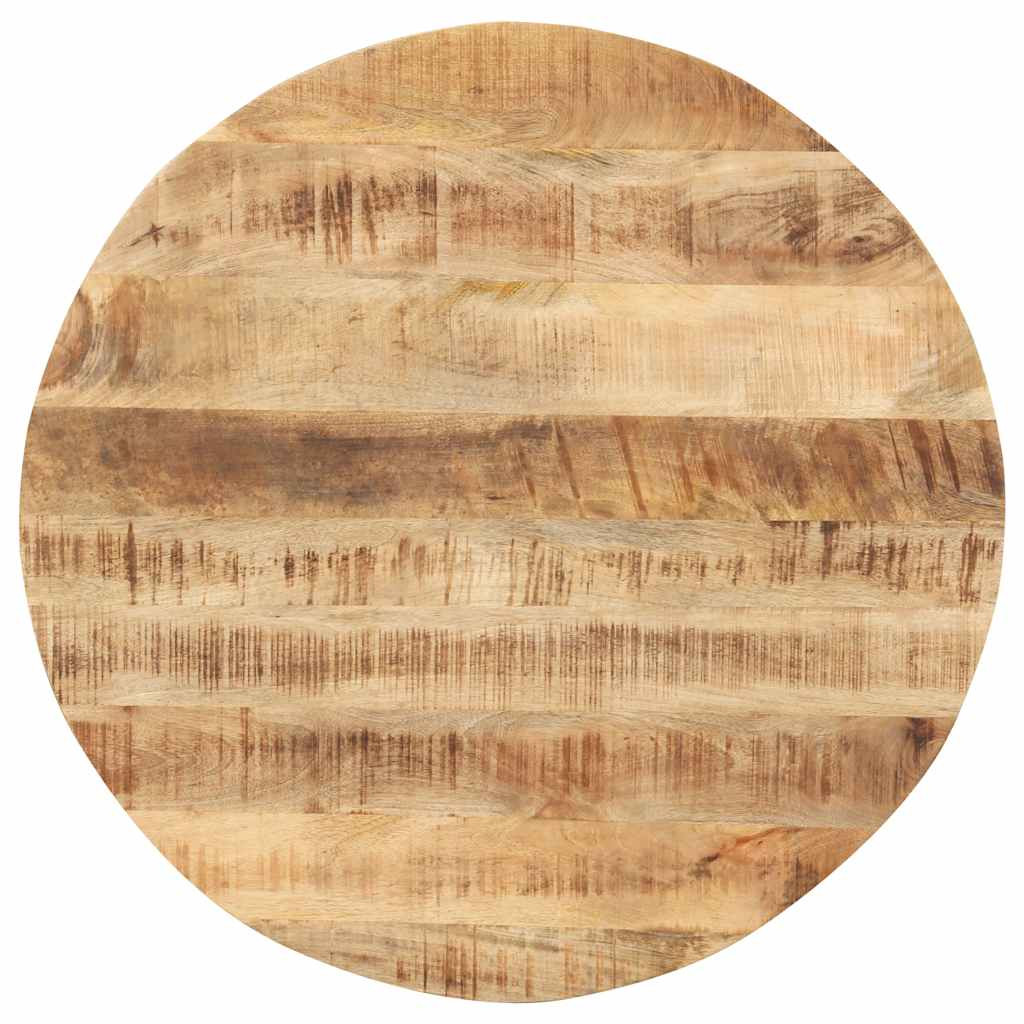 vidaXL Tischplatte Massivholz Mango Rund 15-16 mm 50 cm