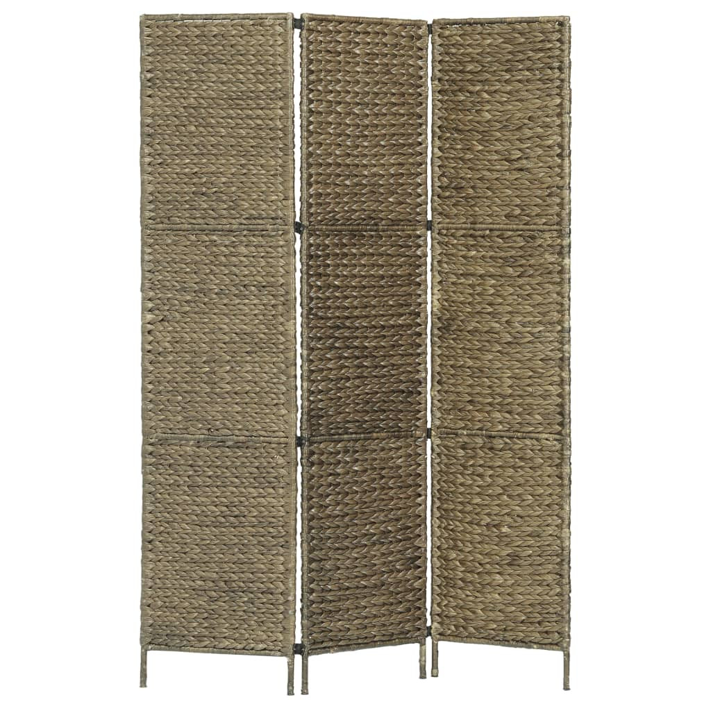 vidaXL 3-teiliger Paravent Braun 116×160 cm Wasserhyazinthe