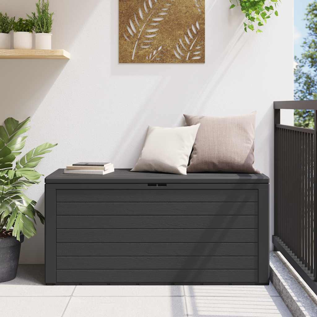 vidaXL Gartenbox Anthrazit 116x44x55 cm
