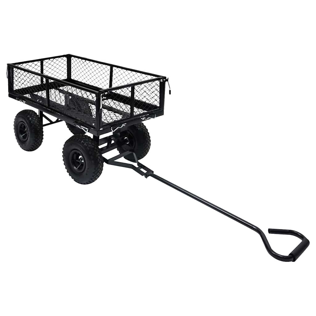 vidaXL Gartenwagen Schwarz 250 kg