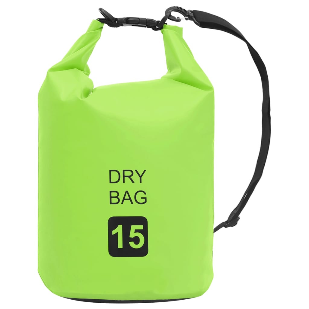 vidaXL Trockensack Grün 15 L PVC