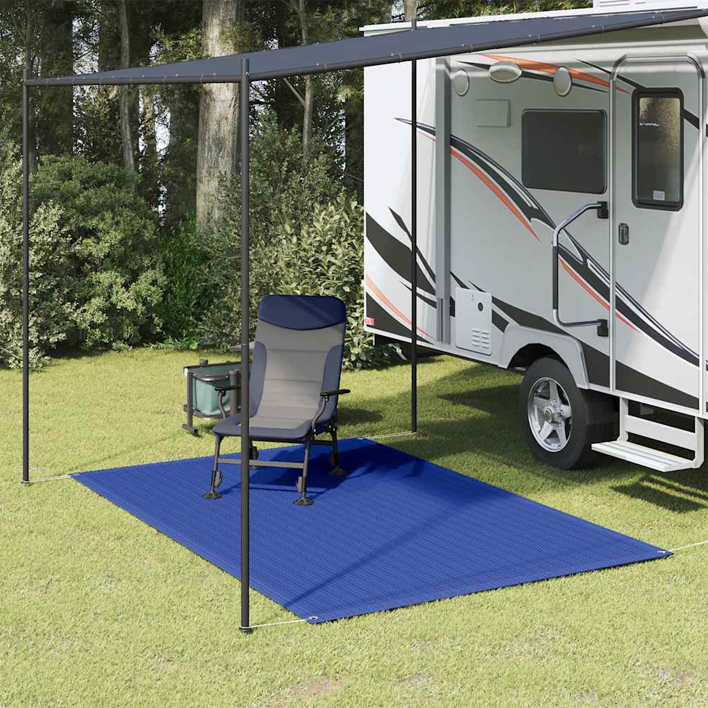 vidaXL Zeltteppich 250x200 cm Blau HDPE