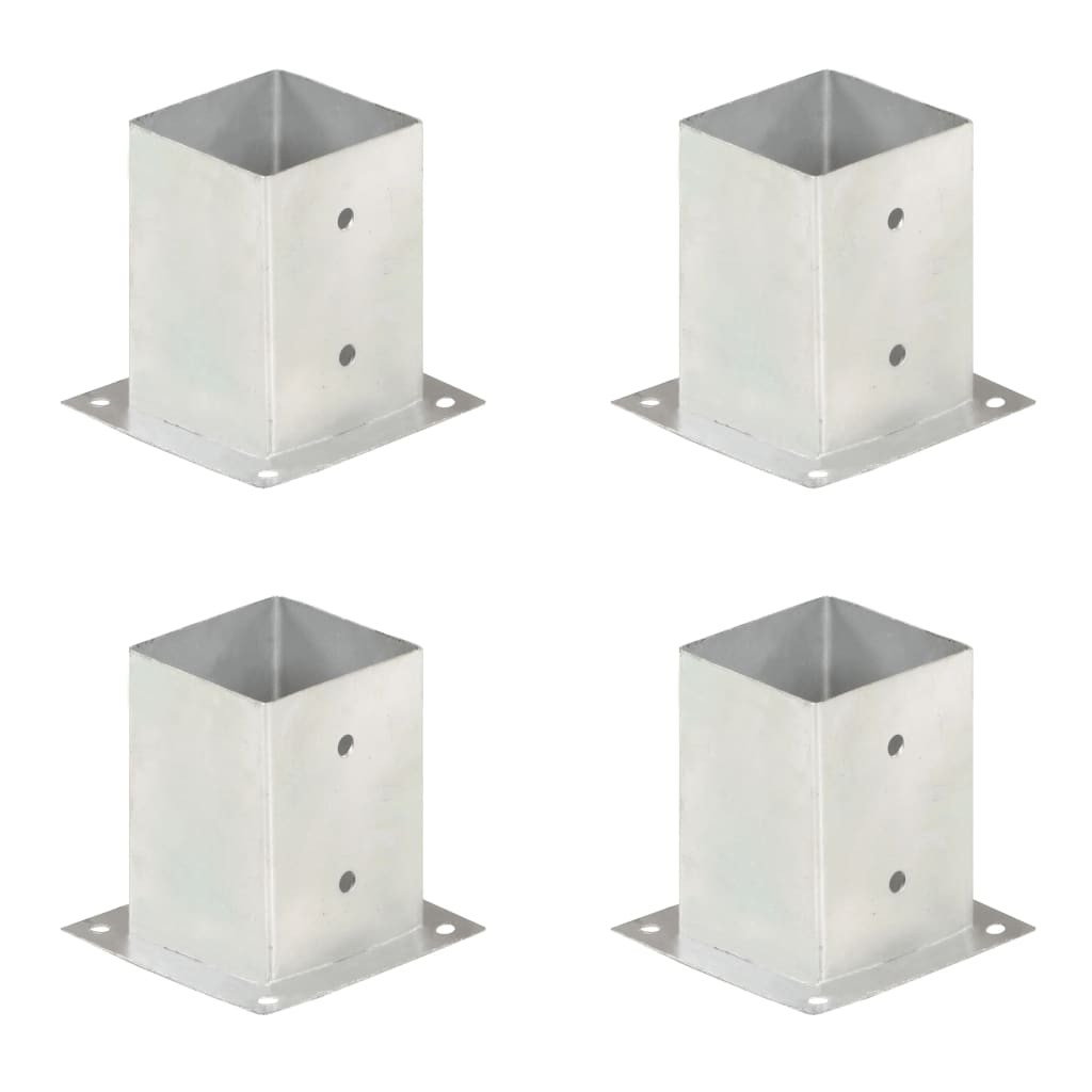 vidaXL Pfostenanker 4 Stk. Verzinktes Metall 101 mm