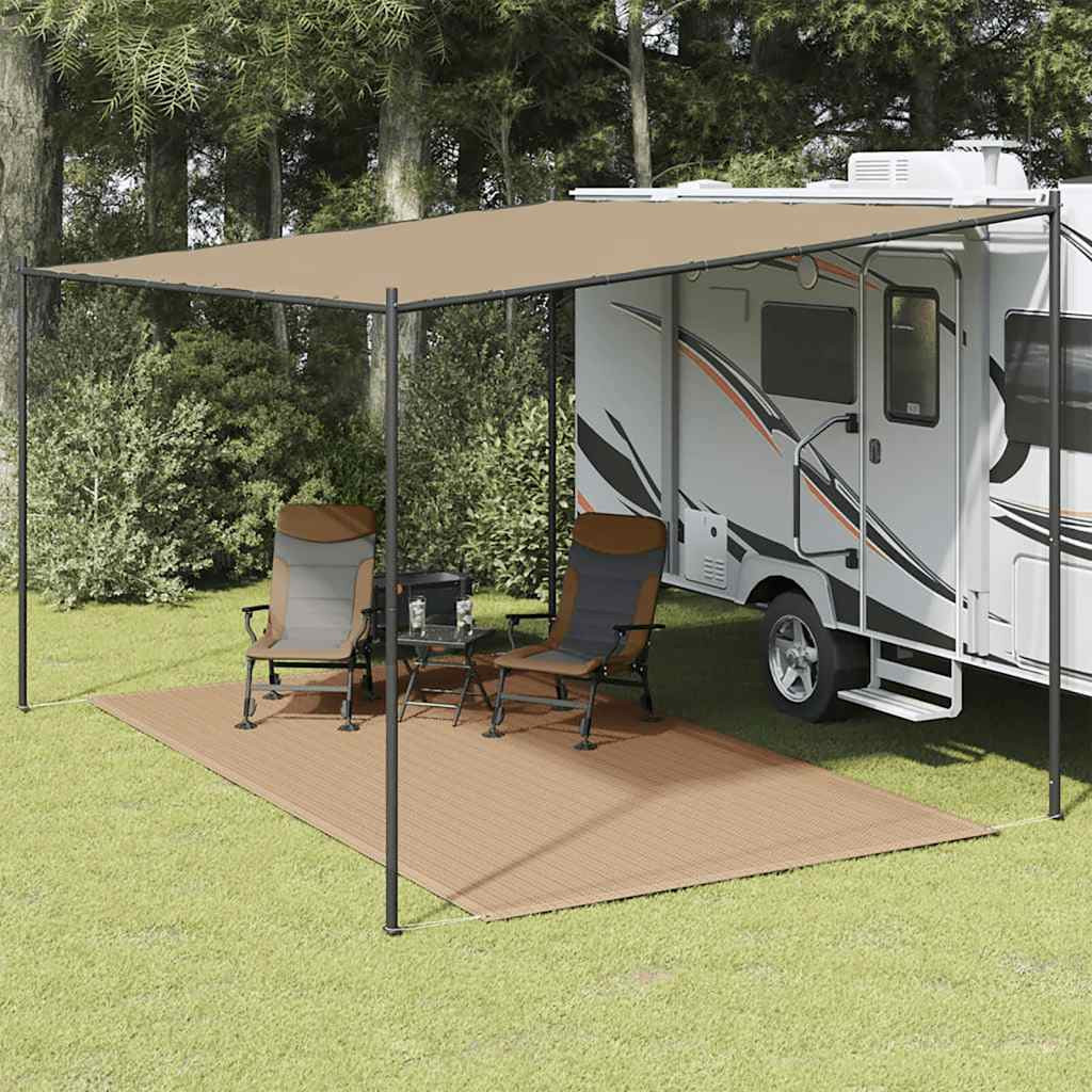 vidaXL Zeltteppich 200x400 cm Taupe