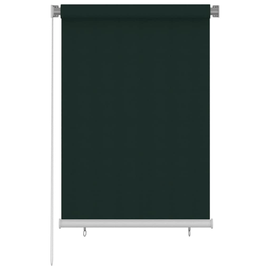 vidaXL Außenrollo 105 (B) x 140 (H) cm Dunkelgrün HDPE