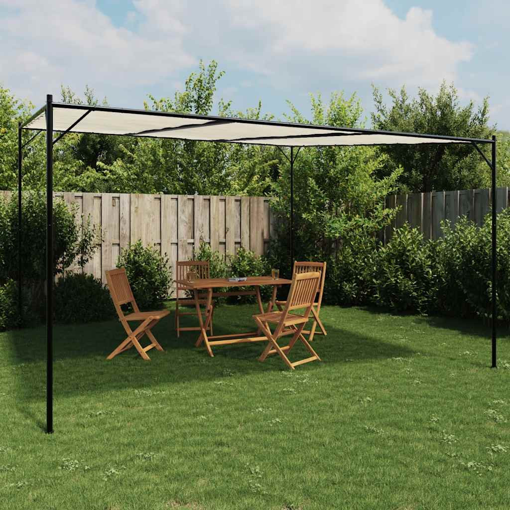 vidaXL Pavillon Weiß 4x4 m 180 g/m² Stoff und Stahl