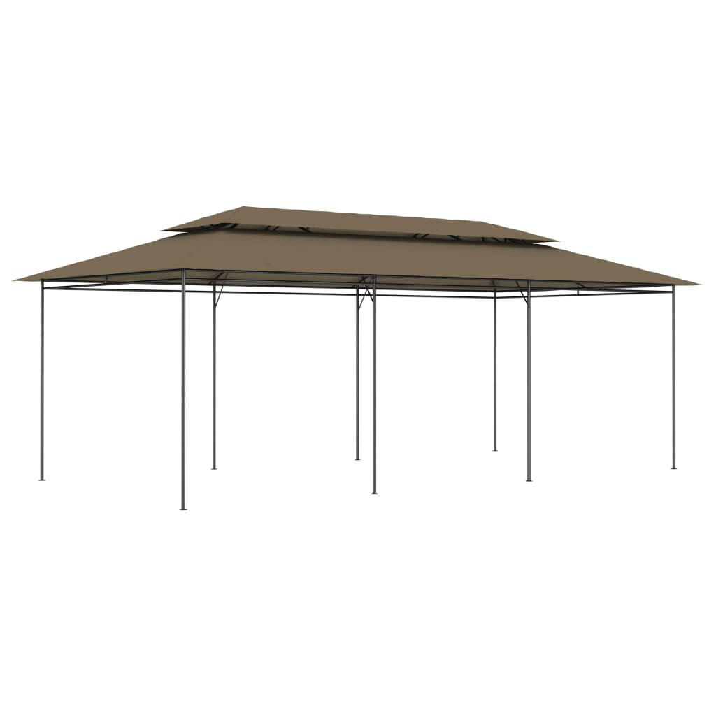 vidaXL Pavillon 600x298x270 cm Taupe 180 g/m²