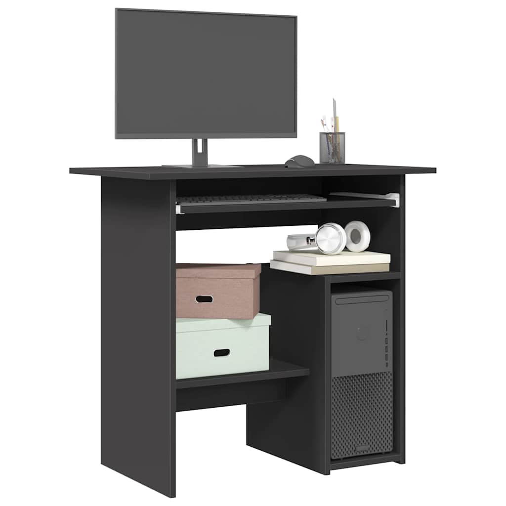 vidaXL Schreibtisch Grau 80x45x74 cm Holzwerkstoff