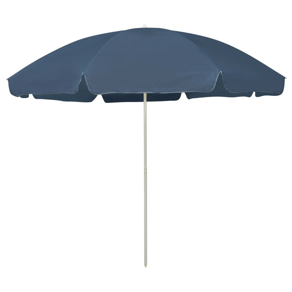 vidaXL Strandschirm Blau 300 cm