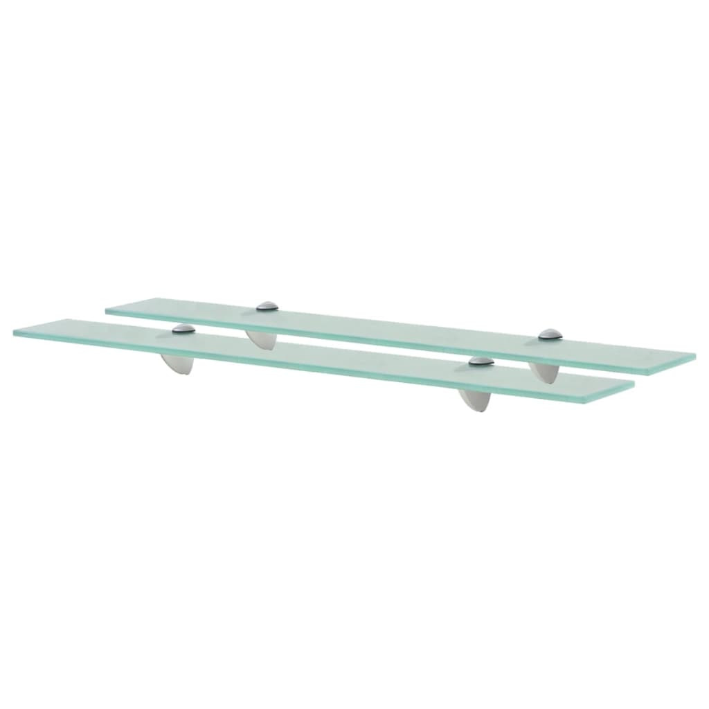 vidaXL Schweberegale 2 Stk. Glas 70x20 cm 8 mm