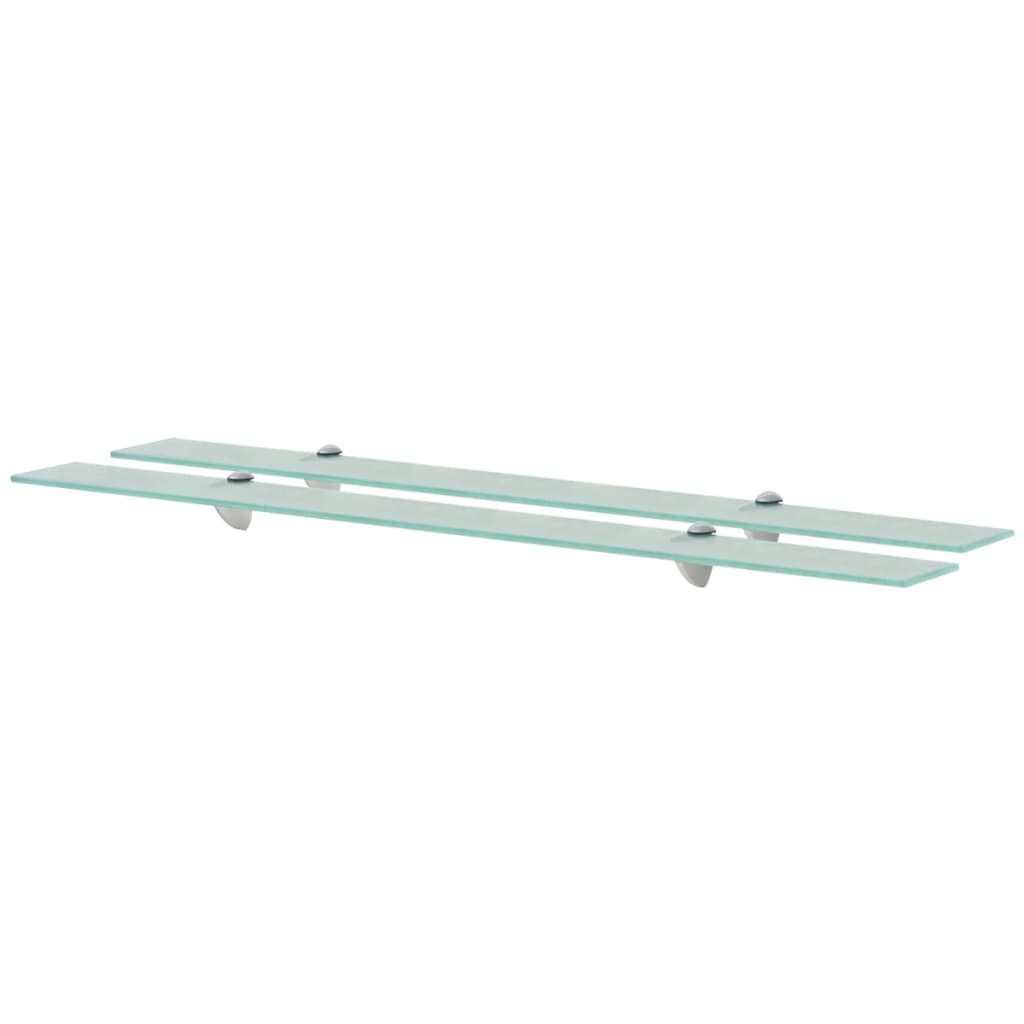 vidaXL Schweberegale 2 Stk. Glas 100x10 cm 8 mm