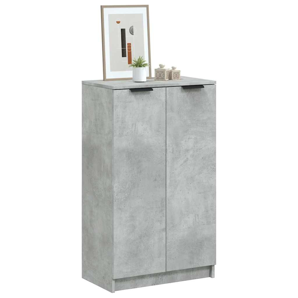 vidaXL Schuhschrank Betongrau 59x35x100,5 cm Holzwerkstoff