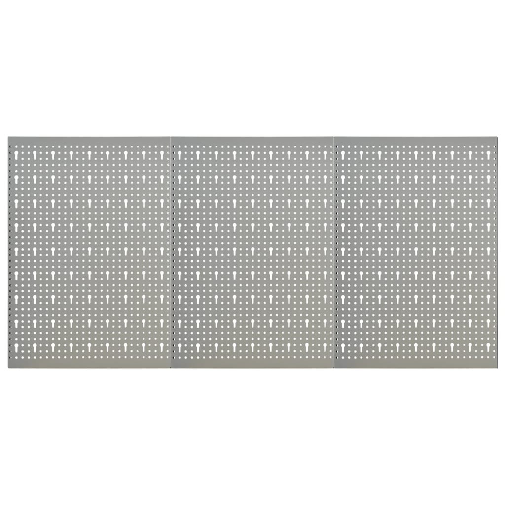 vidaXL Werkzeugwand 3 Stk. 40×58 cm Stahl