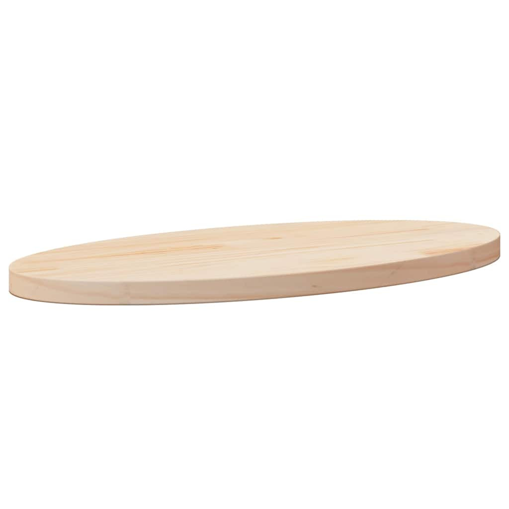 vidaXL Tischplatte 60x30x2,5 cm Massivholz Kiefer Oval