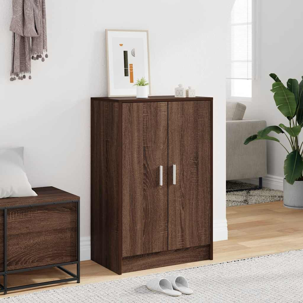 vidaXL Schuhschrank Braun Eichen-Optik 60x35x70 cm Holzwerkstoff