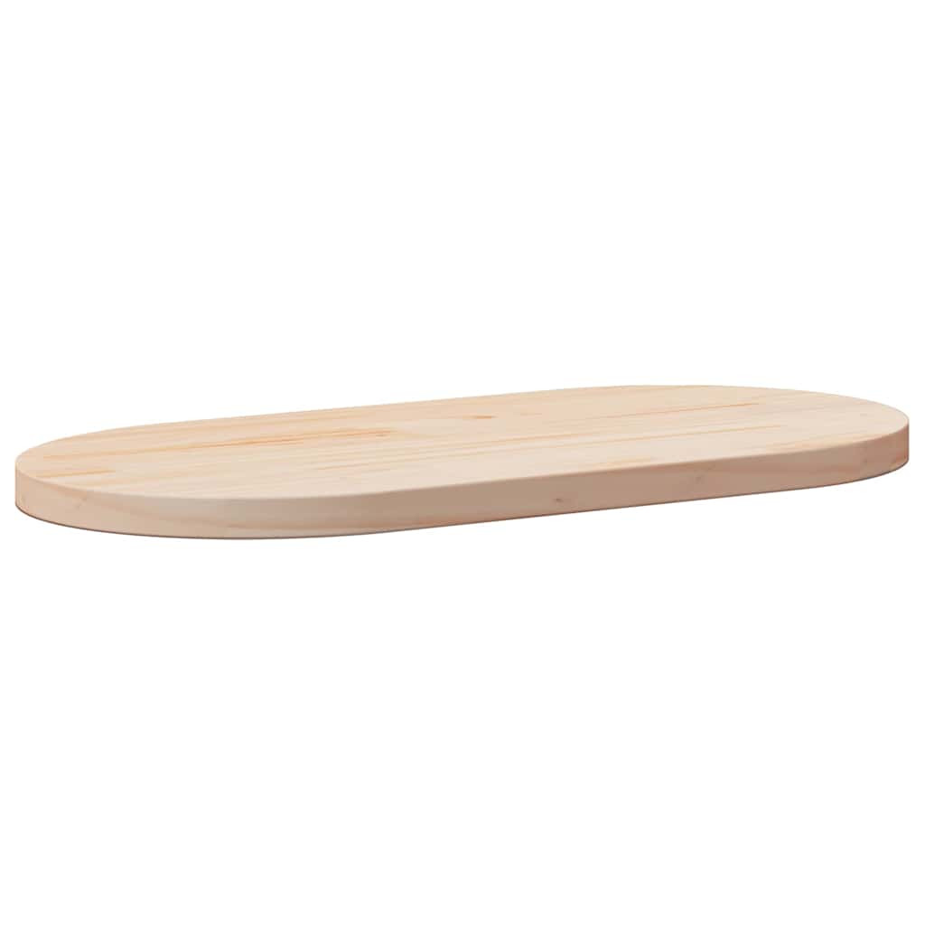 vidaXL Tischplatte 80x40x2,5 cm Massivholz Kiefer Oval
