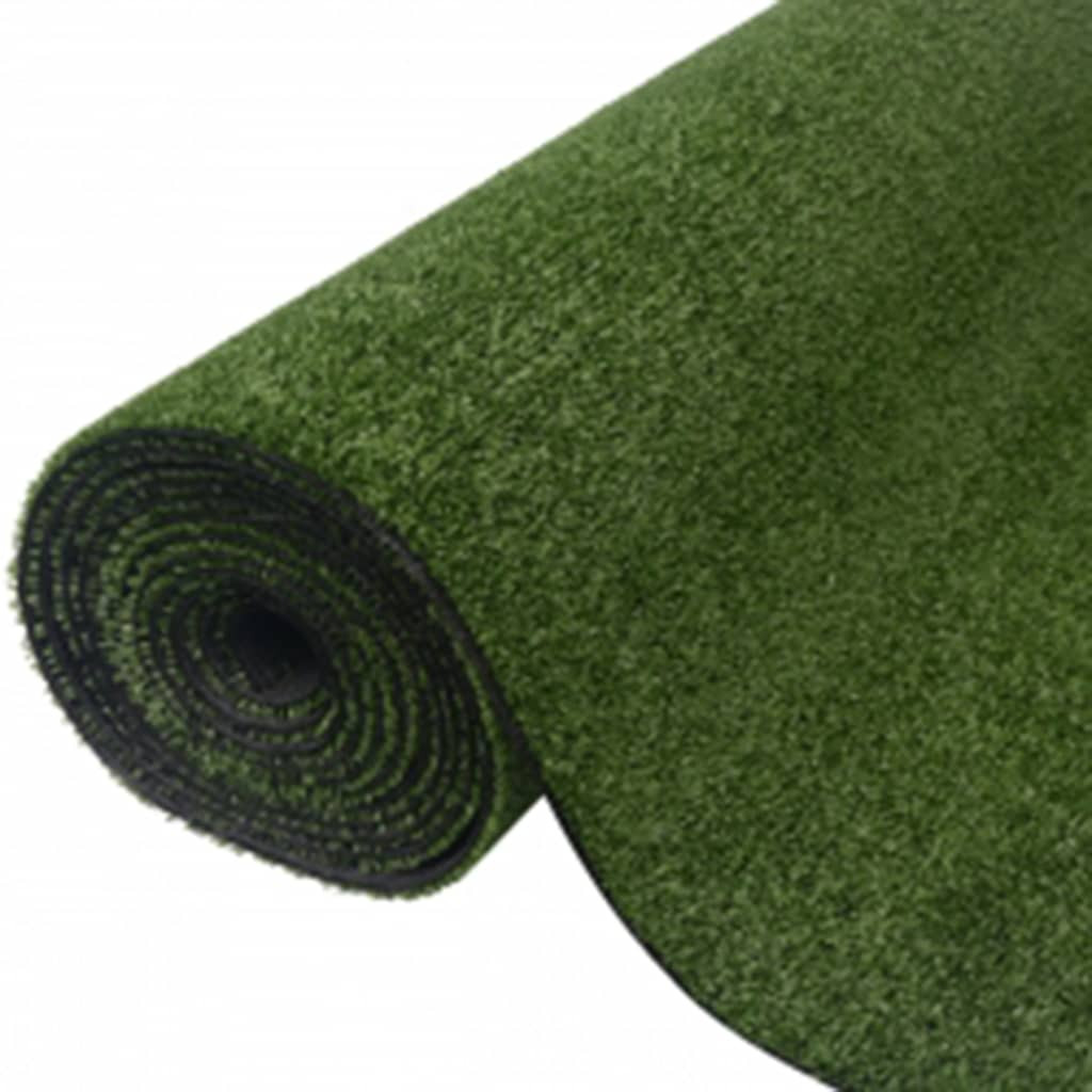 vidaXL Kunstrasen 7/9 mm 1,33x15 m Grün