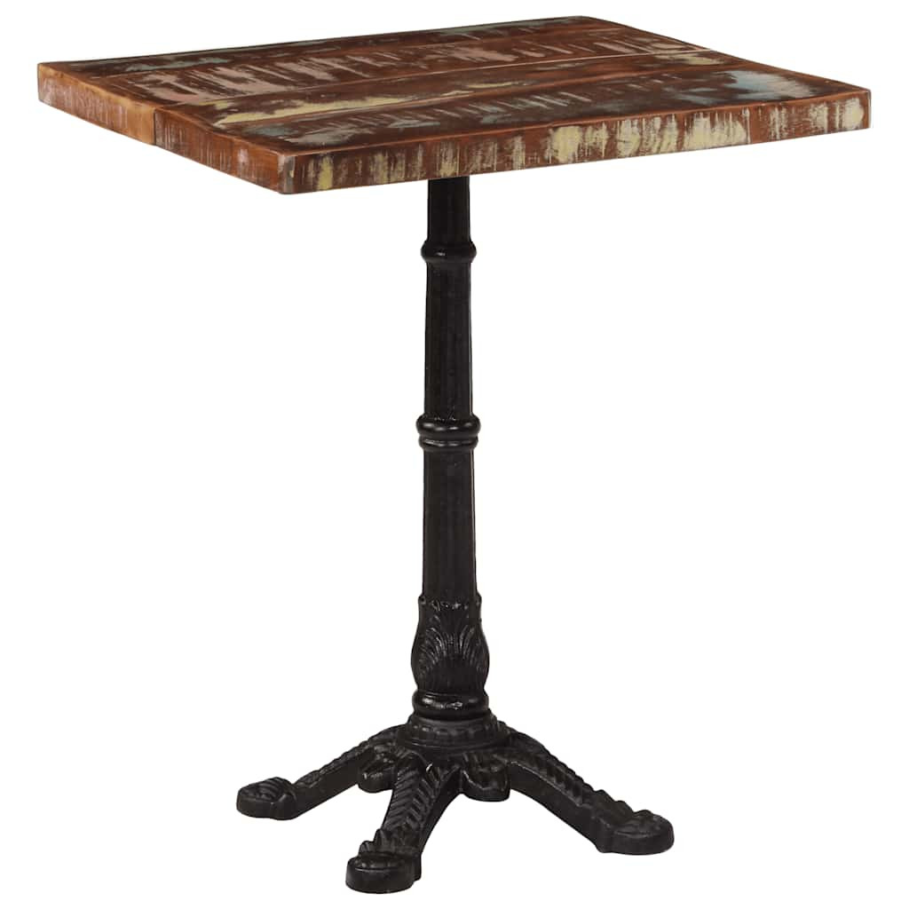 vidaXL Bistrotisch 60x60x76 cm Altholz Massiv