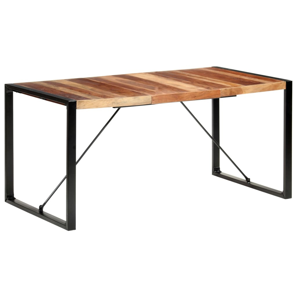 vidaXL Esstisch 160x80x75 cm Massivholz