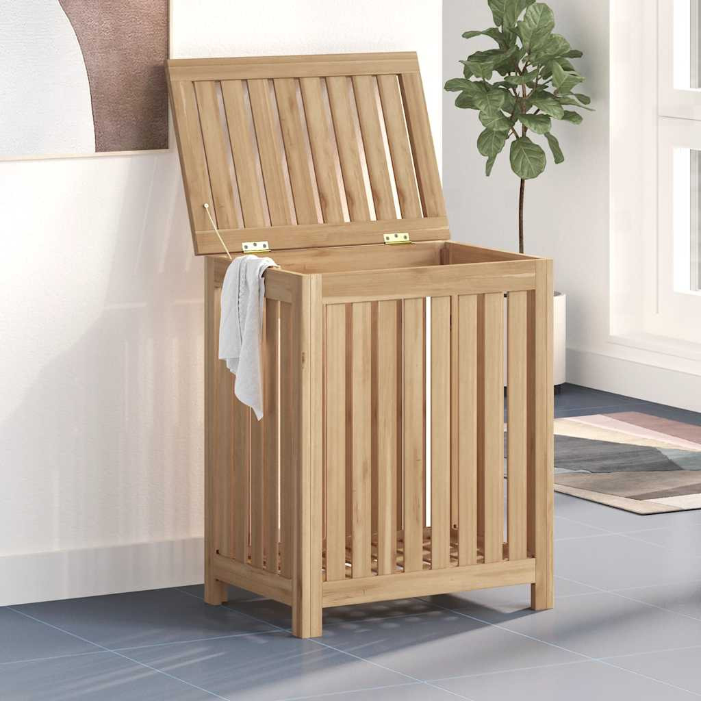 vidaXL Wäschebehälter 50x35x60 cm Massivholz Teak