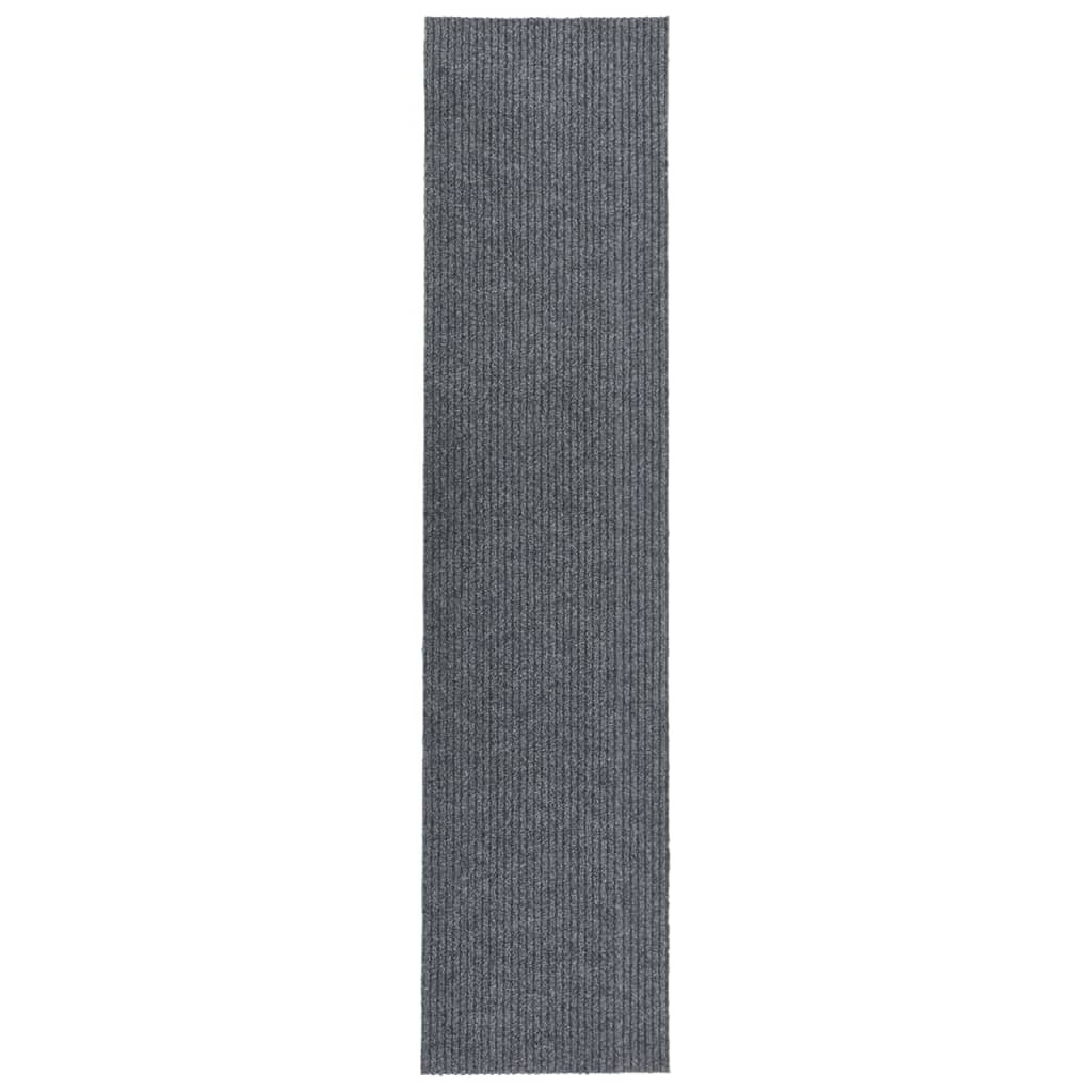 vidaXL Schmutzfangläufer Grau 100x450 cm