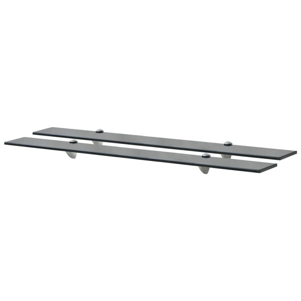 vidaXL Schweberegale 2 Stk. Glas 90x10 cm 8 mm