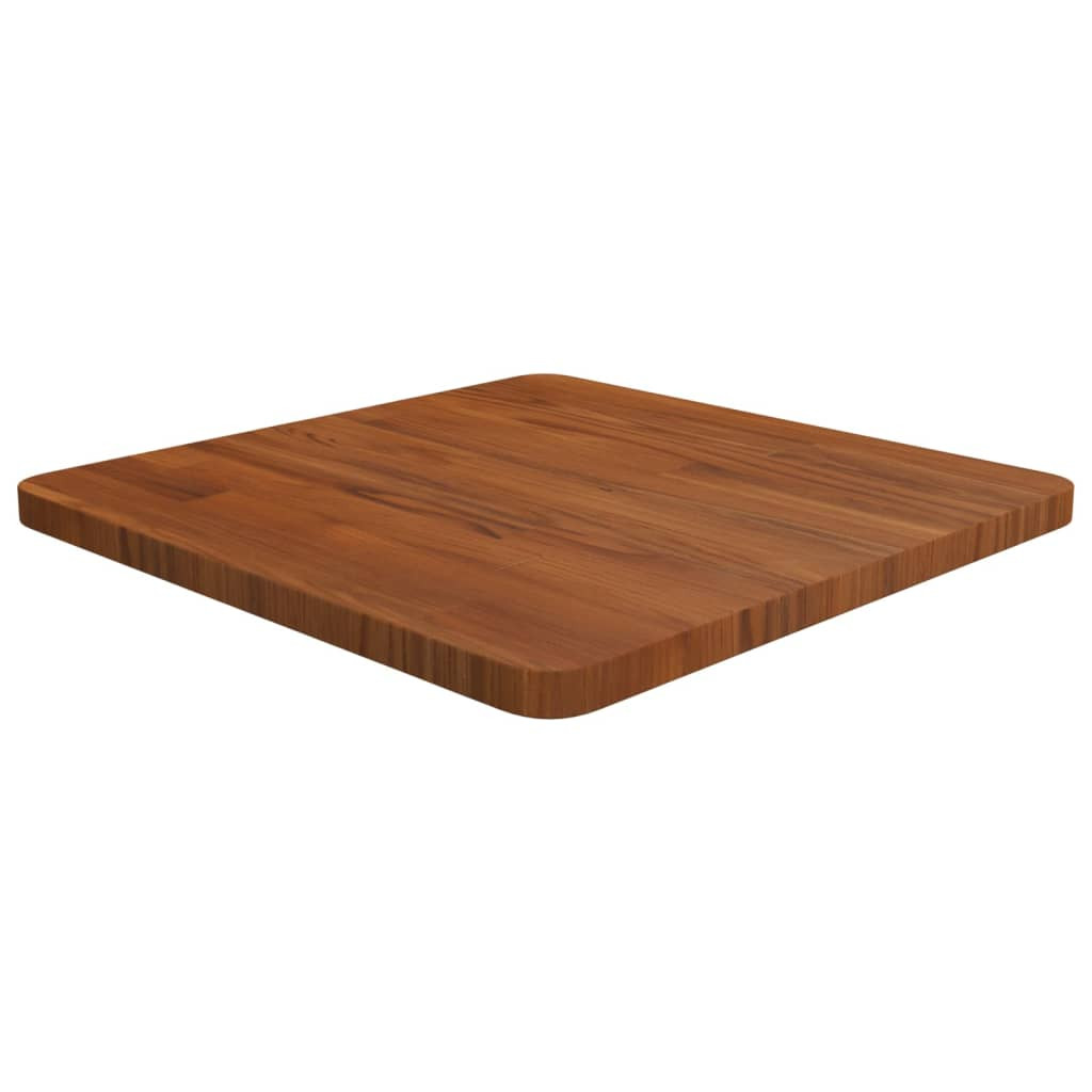 vidaXL Tischplatte Quadratisch Dunkelbraun 50x50x2,5cm Eiche Behandelt