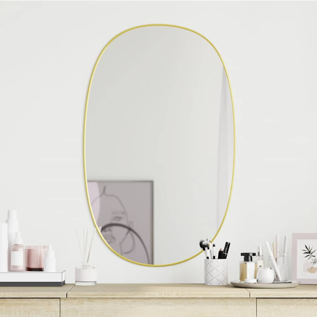 vidaXL Wandspiegel Golden 70x45 cm