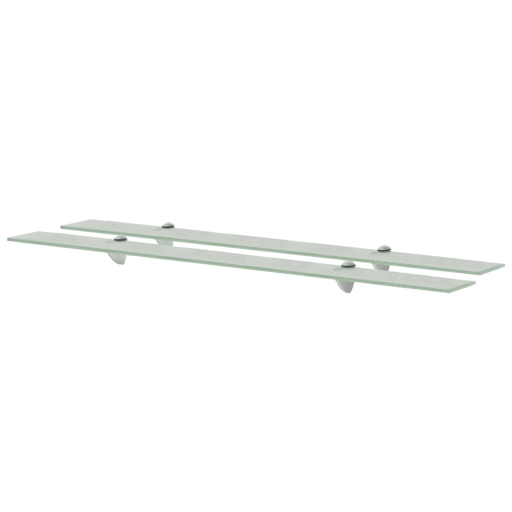 vidaXL Schweberegale 2 Stk. Glas 100x10 cm 8 mm