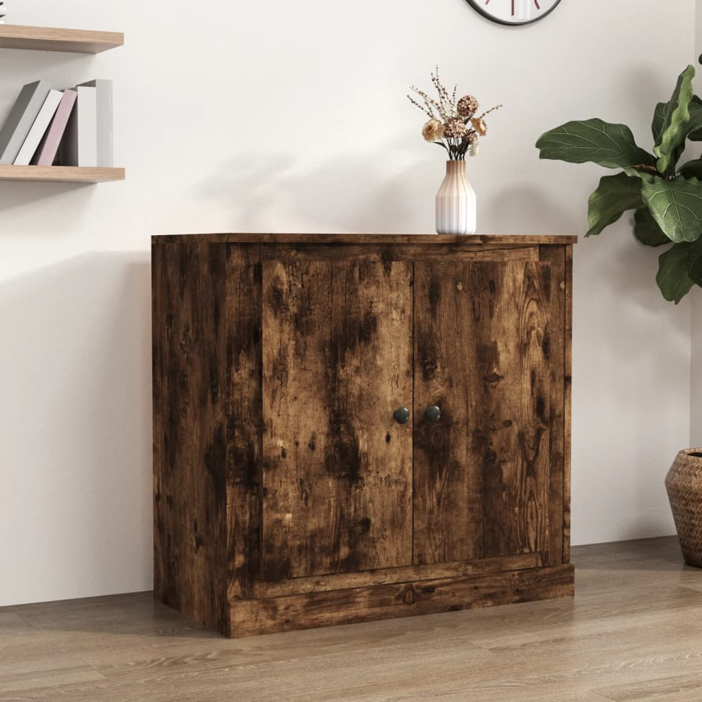 vidaXL Sideboard Räuchereiche 70x35,5x67,5 cm Holzwerkstoff