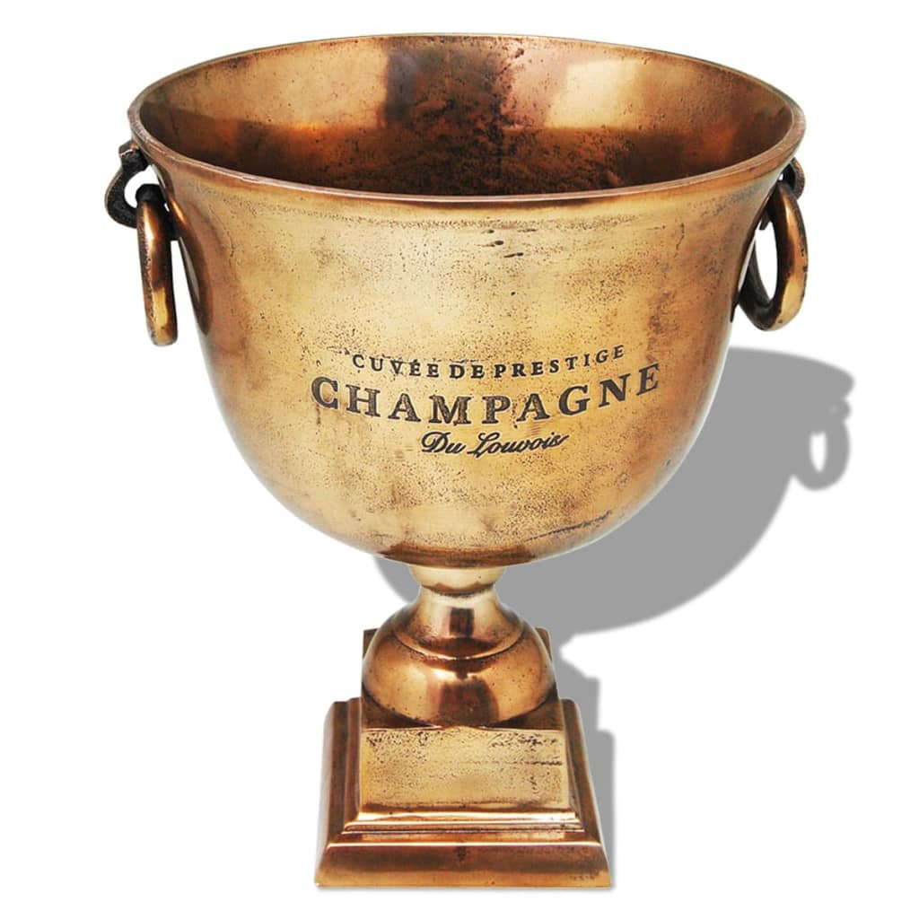 vidaXL Champagner-Kühler Pokal Kupfer Braun