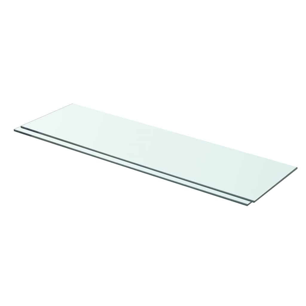 vidaXL Regalböden 2 Stk. Glas Transparent 70x20 cm