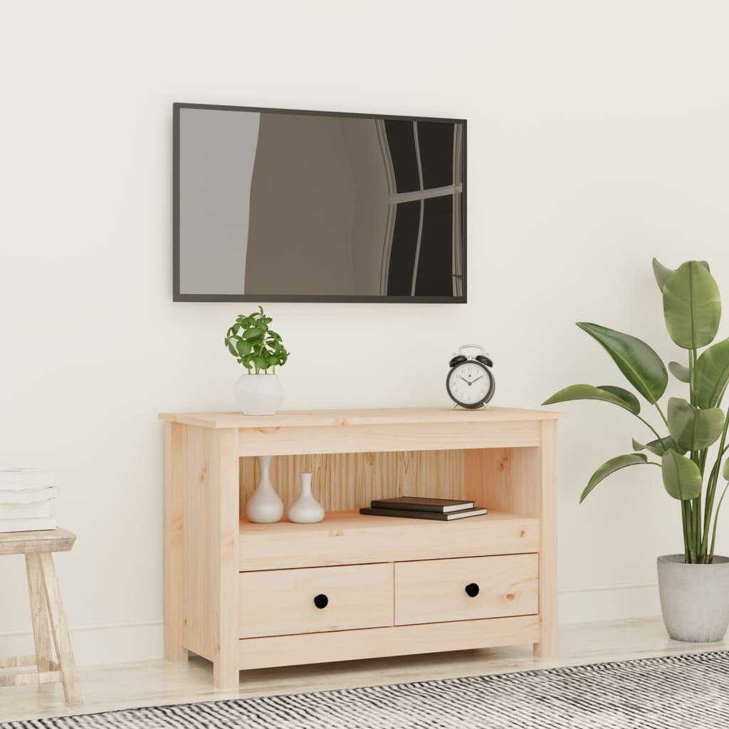 vidaXL TV-Schrank 79x35x52 cm Massivholz Kiefer