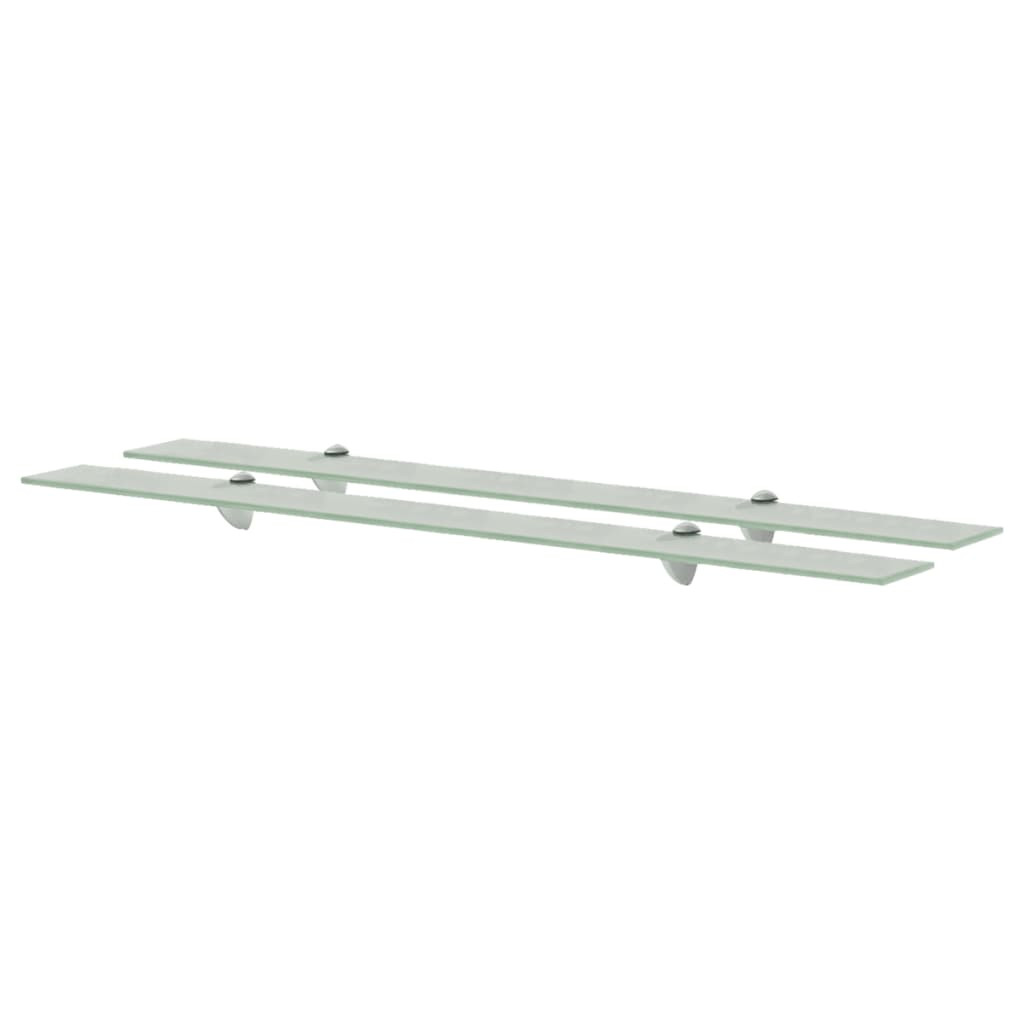 vidaXL Schweberegale 2 Stk. Glas 100x20 cm 8 mm