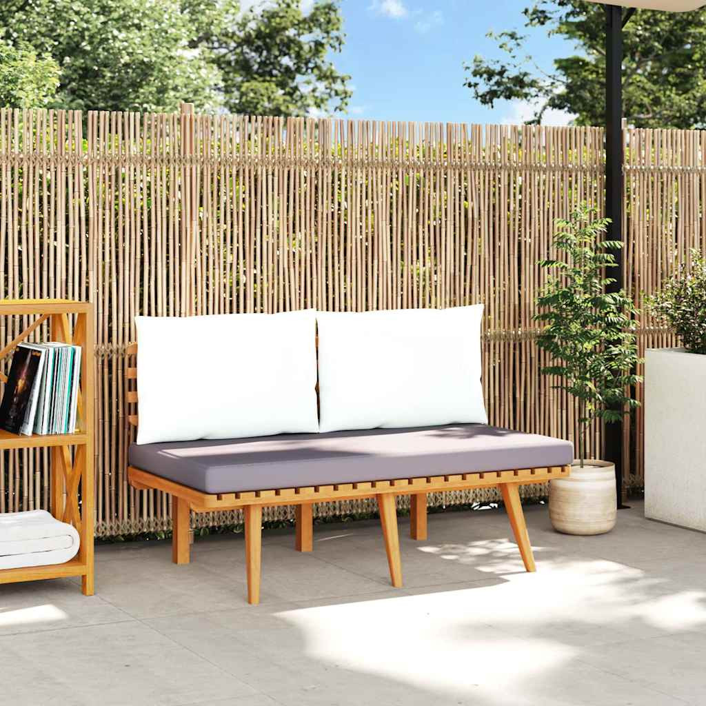 vidaXL Gartenbank mit Kissen 115 cm Massivholz Akazie