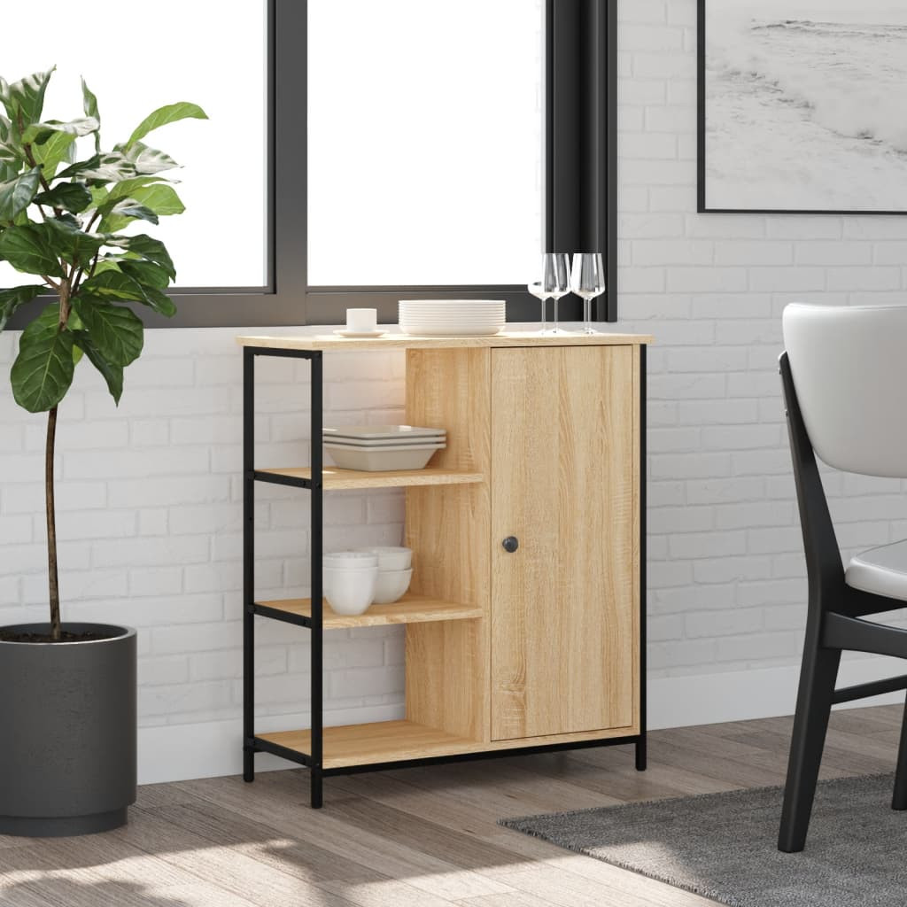 vidaXL Sideboard Sonoma-Eiche 70 x 30 x 80 cm Holzwerkstoff