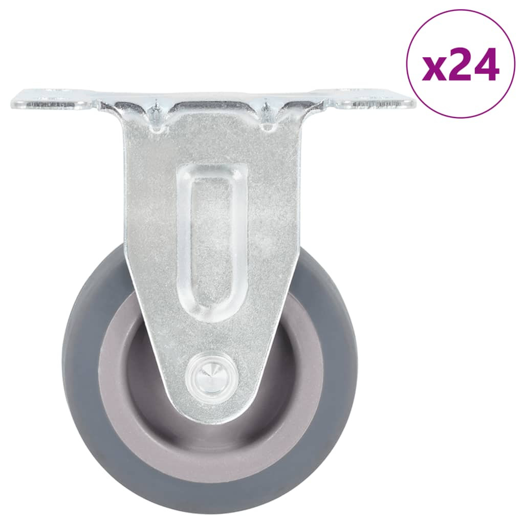 vidaXL 24 Stk. Bockrollen 50 mm