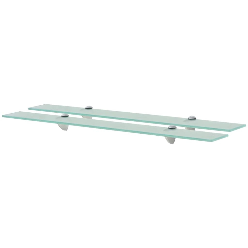 vidaXL Schweberegale 2 Stk. Glas 80x10 cm 8 mm