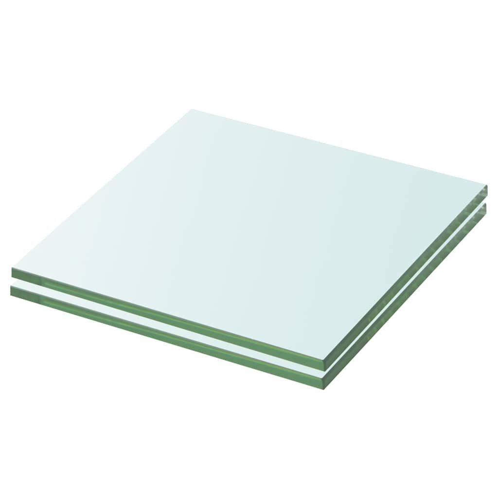 vidaXL Regalböden 2 Stk. Glas Transparent 20x15 cm