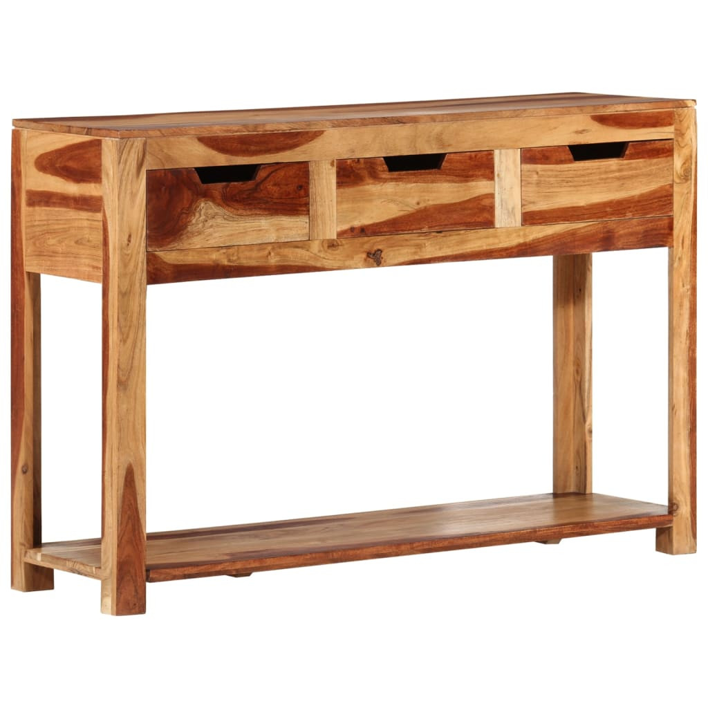 vidaXL Konsolentisch 110x35x75 cm Massivholz Akazie