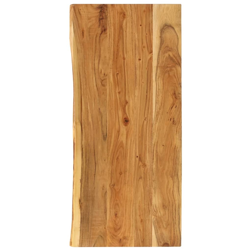 vidaXL Badezimmer-Waschtischplatte Massivholz Akazie 140x52x2,5 cm