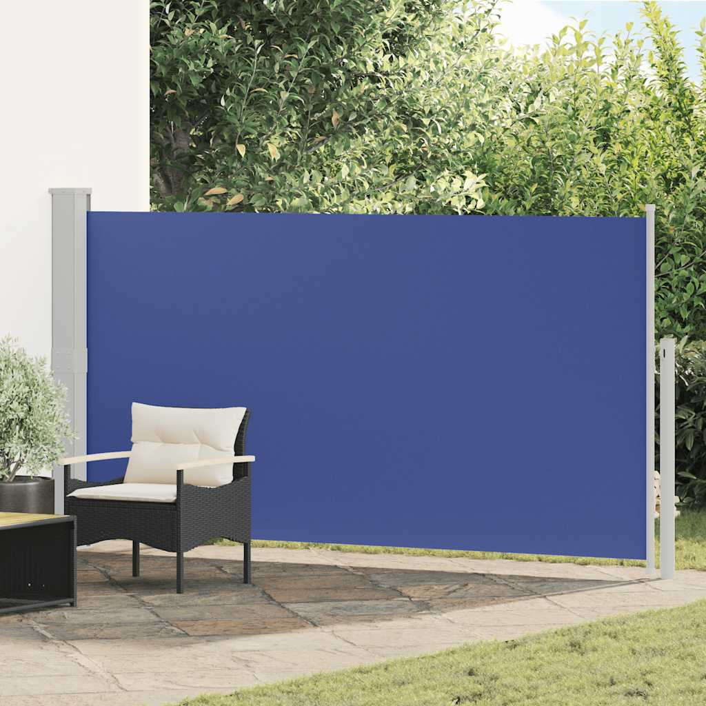 vidaXL Ausziehbare Seitenmarkise 170×300 cm Blau