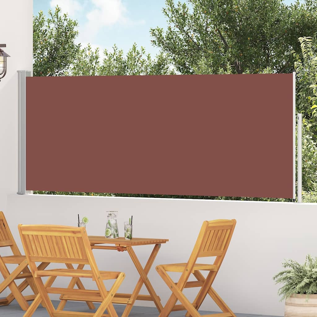 vidaXL Ausziehbare Seitenmarkise 120×500 cm Braun