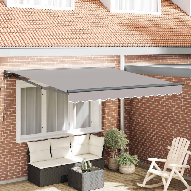 vidaXL Markisenrahmen Hellgrau 300 x 250 cm