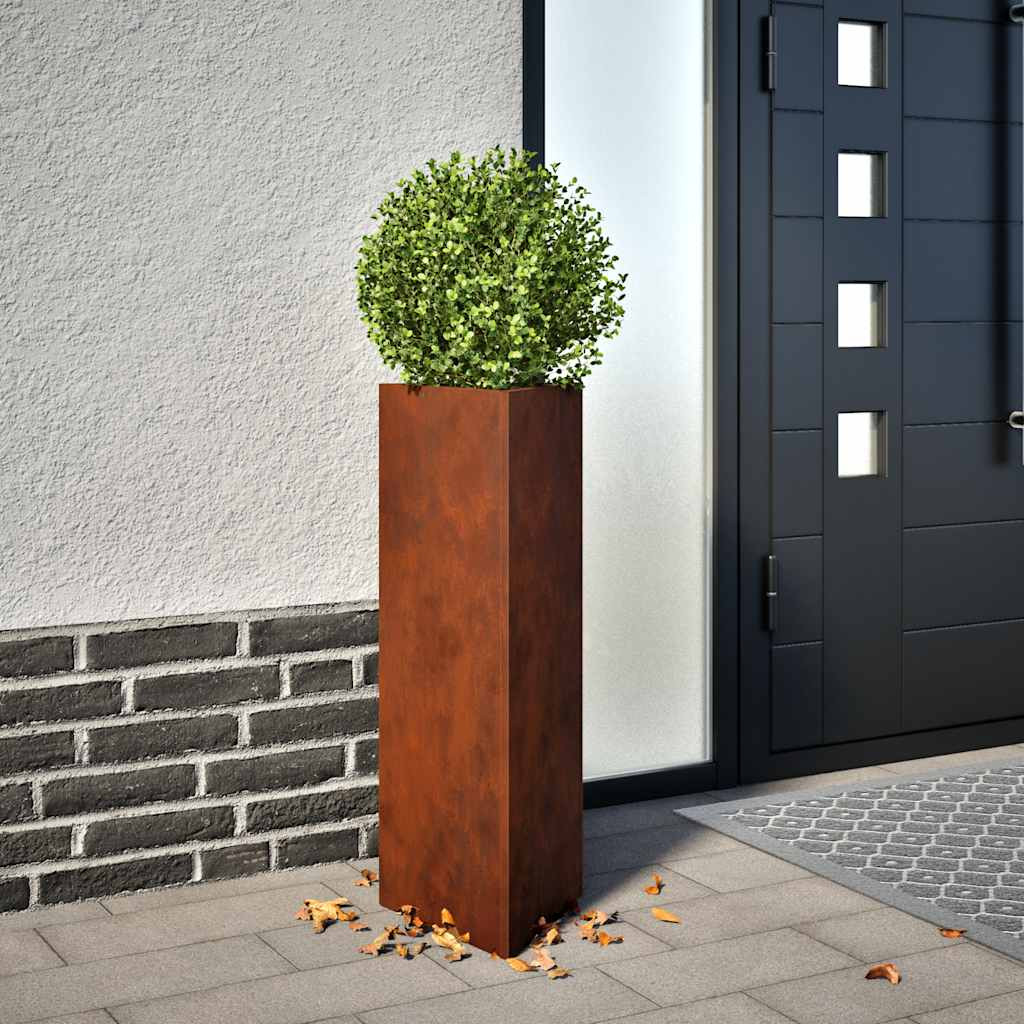 vidaXL Pflanzkübel 30x26x75 cm Cortenstahl