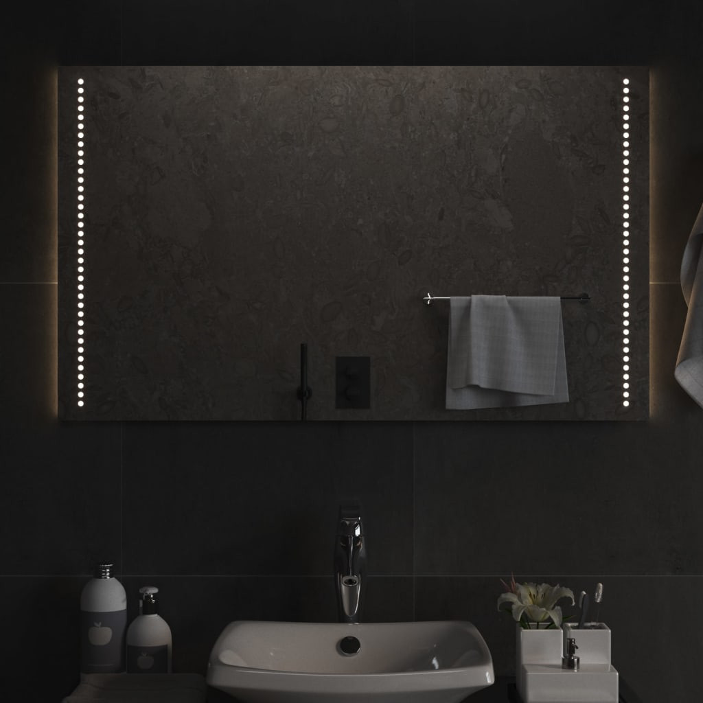 vidaXL LED-Badspiegel 60x100 cm