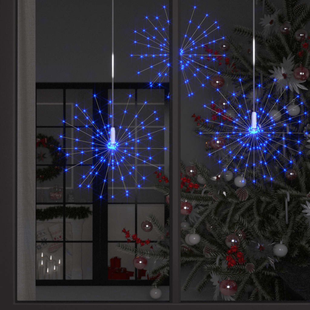 vidaXL Feuerwerkslicht Blau 20 cm 140 LEDs